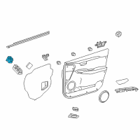 OEM Lexus NX300 Switch, Outer Mirror Diagram - 84872-78020