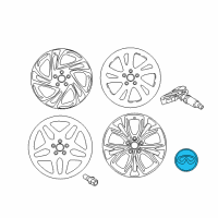 OEM Infiniti Ornament-Disc Wheel Diagram - 40342-5DA9A