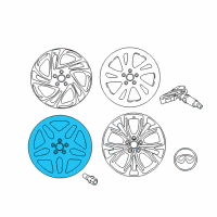 OEM 2019 Infiniti QX30 Aluminum Wheel Diagram - D0300-5DM3B