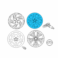 OEM 2019 Infiniti QX30 Aluminum Wheel Diagram - D0300-5DA1B
