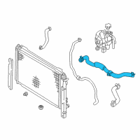 OEM 2005 Ford Escape Upper Hose Diagram - 5L8Z-8260-BC