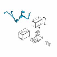 OEM Kia Rondo Battery Wiring Assembly Diagram - 918501D050