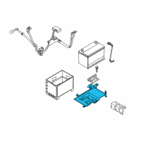 OEM 2009 Kia Rondo Tray Assembly-Battery Diagram - 371501D000