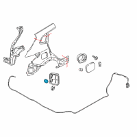 OEM 2017 Nissan Rogue Sport Plug-Rubber Diagram - 01658-02151