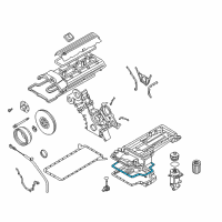 OEM 2000 BMW Z8 Oil Pan Gasket Diagram - 11-13-7-830-598