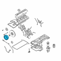 OEM 2003 BMW M5 Engine Crankshaft Pulley Diagram - 11-23-1-406-934