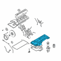 OEM 2000 BMW Z8 Upper Oil Pan Diagram - 11-13-7-831-631