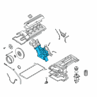 OEM BMW Z8 TIMING CASE COVER, BOTTOM Diagram - 11-14-1-407-751