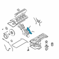 OEM BMW Timing Case Cover, Top Diagram - 11-14-7-830-134