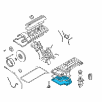 OEM BMW Z8 Engine Oil Pan Diagram - 11-13-7-831-899