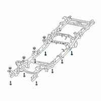 OEM 2022 Ram 2500 Screw-HEXAGON FLANGE Head Diagram - 6509459AA