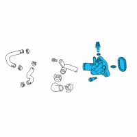 OEM GMC Terrain Water Outlet Diagram - 12707589