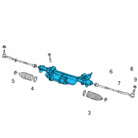OEM 2016 Chevrolet Caprice Steering Gear Diagram - 92289255