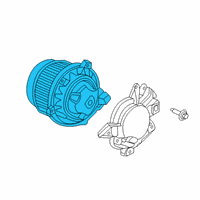 OEM 2018 Acura MDX Motor Assembly, Rear Fan Diagram - 79315-TZ5-A61