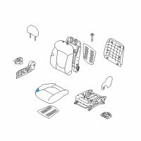 OEM 2010 Kia Forte Koup Pad Assembly-Front Seat Cushion Diagram - 882501M600