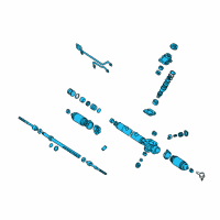 OEM Lexus ES300 Gear Assy, Power Steering Diagram - 44250-07062