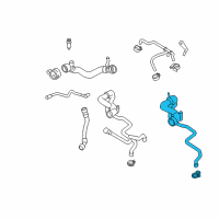 OEM 2012 BMW 550i GT xDrive Radiator Hose Diagram - 17-12-7-595-252