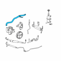 OEM Cadillac SRX Reservoir Hose Diagram - 20953765