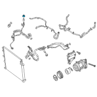 OEM 2014 Jeep Cherokee Cap-A/C Charge Valve Diagram - 68231465AA