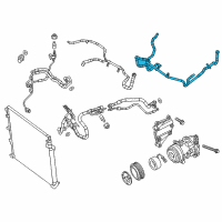 OEM 2019 Jeep Cherokee HOSE/TUBE-Heater Return Diagram - 68288294AA