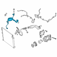 OEM 2020 Jeep Cherokee Line-A/C Liquid Diagram - 68288393AA