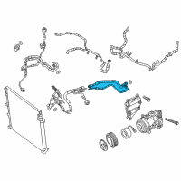 OEM 2015 Jeep Cherokee Line-A/C Suction And Liquid Diagram - 68103257AC