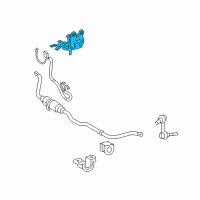 OEM Lexus Bracket, Front Stabilizer, NO.1 LH Diagram - 48807-30010