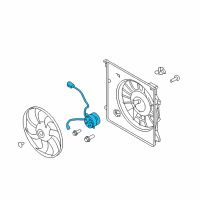 OEM Kia Borrego Motor-Radiator Cooling Diagram - 253862J100