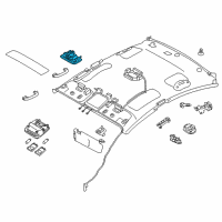 OEM 2018 Kia Forte5 Lamp Assembly-Room Diagram - 92850A7000WK