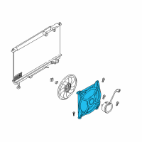 OEM Hyundai XG300 SHROUD-Radiator Diagram - 25350-38000