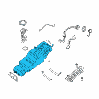 OEM Nissan Titan Fuel Tank Assembly Diagram - 17202-ZH000