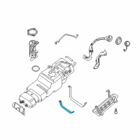OEM Nissan Band Assy-Fuel Tank Mounting Diagram - 17406-7S005