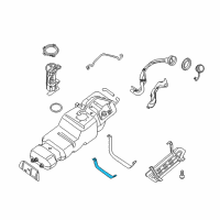 OEM 2006 Infiniti QX56 Band Assy-Fuel Tank Mounting Diagram - 17406-7S005