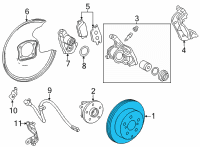 OEM 2022 Lexus NX450h+ DISC, RR Diagram - 42431-78030