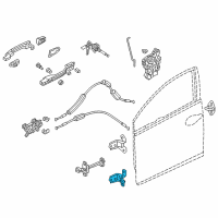 OEM 2020 Honda Civic Hinge, Left Front Door (Lower) Diagram - 67460-T2F-A02ZZ