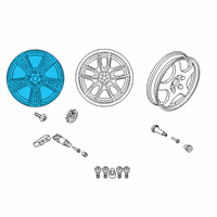 OEM BMW Z4 Disk Wheel, Light Alloy, In Diagram - 36-11-8-089-875