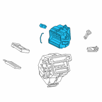 OEM Mercury Mariner Heater Core Diagram - 6L8Z18478A