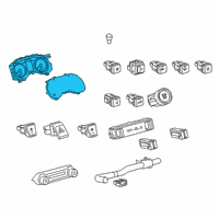 OEM Toyota RAV4 Prime Cluster Assembly Diagram - 83800-42N60