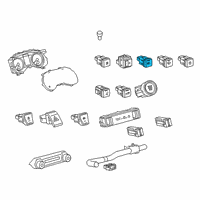 OEM 2022 Toyota Highlander Headlamp Switch Diagram - 84153-0R010