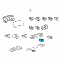 OEM 2022 Toyota Corolla Cross Seat Heat Switch Diagram - 84751-0R060