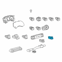 OEM Toyota RAV4 Seat Heat Switch Diagram - 84751-0R070