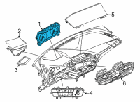 OEM BMW Z4 INSTRUMENT CLUSTER, HIGH Diagram - 62-10-5-A06-5B5