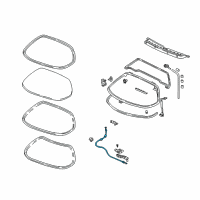 OEM 2005 Acura NSX Cable, Rear Hatch Open Diagram - 74830-SL0-A01