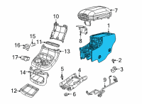 OEM Dodge Durango Armrest-Console Diagram - 1YU65LA8AC