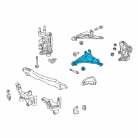 OEM 2001 Acura NSX Arm Assembly, Right Front (Lower) Diagram - 51350-SL0-020