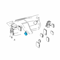 OEM 2014 Lexus CT200h Relay Assembly, Windshield Diagram - 85940-76020