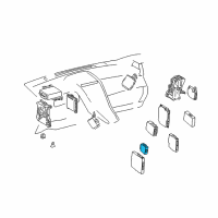 OEM 2014 Lexus CT200h Computer, Tire Pressure Monitor Diagram - 89769-76010