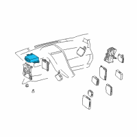 OEM 2015 Lexus CT200h Computer Assembly, Power Diagram - 89650-76140