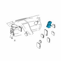 OEM 2014 Lexus CT200h Box, Computer Integration Diagram - 82877-76010