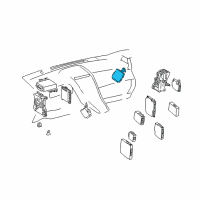 OEM 2016 Lexus CT200h Headlamp Leveling Computer Assembly Diagram - 89960-76020